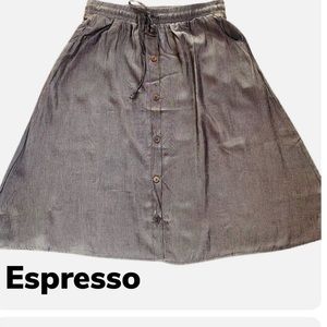 Lularoe Marsha Chambray Midi skirt